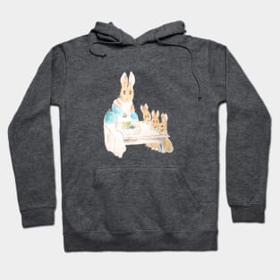 Mother Rabbit and 3 little rabbits Beatrix Potter Hoodie